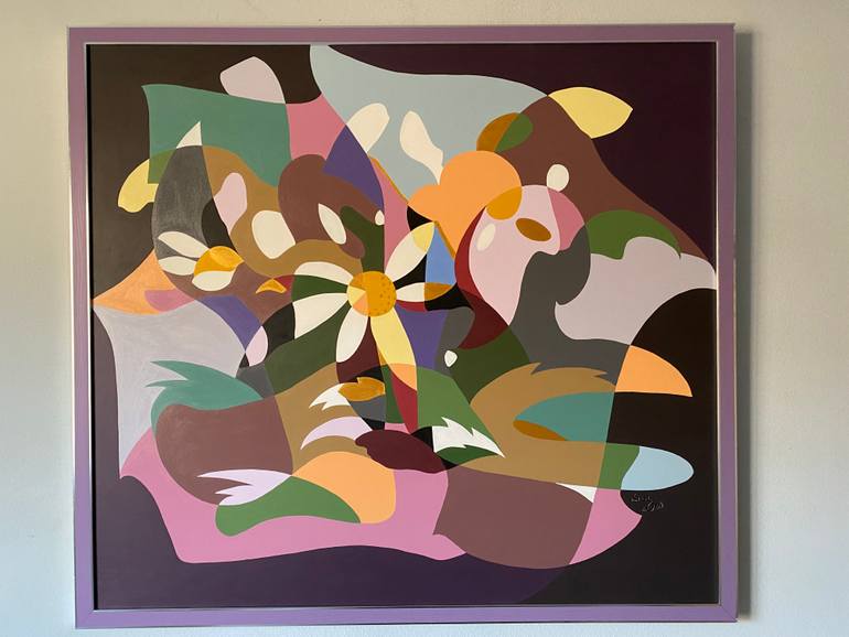 Original Abstract Floral Painting by Narinart Armgallery