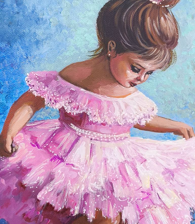 Original Impressionism Children Painting by Narinart Armgallery