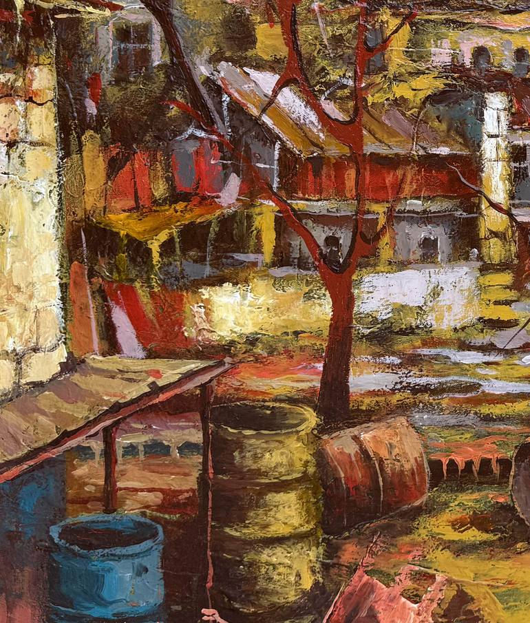 Original Impressionism Rural Life Painting by Narinart Armgallery