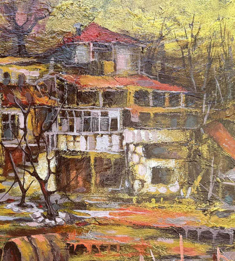 Original Impressionism Rural Life Painting by Narinart Armgallery