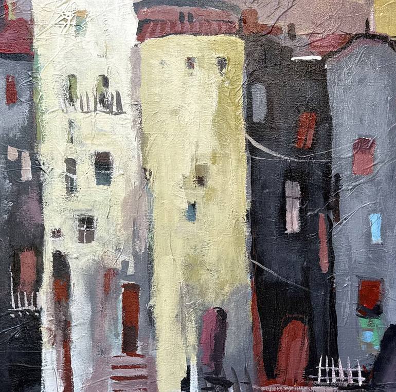 Original Abstract Cities Painting by Narinart Armgallery