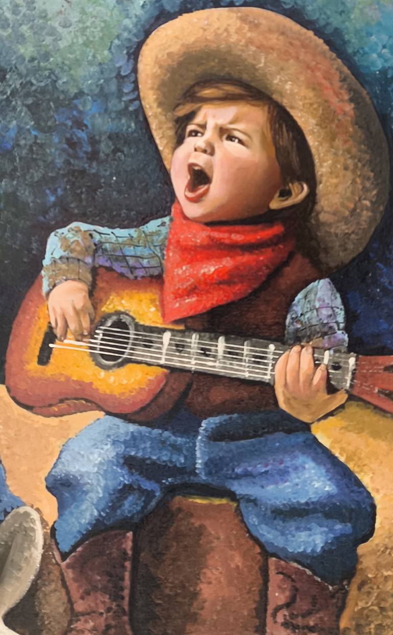 Original Impressionism Children Painting by Narinart Armgallery