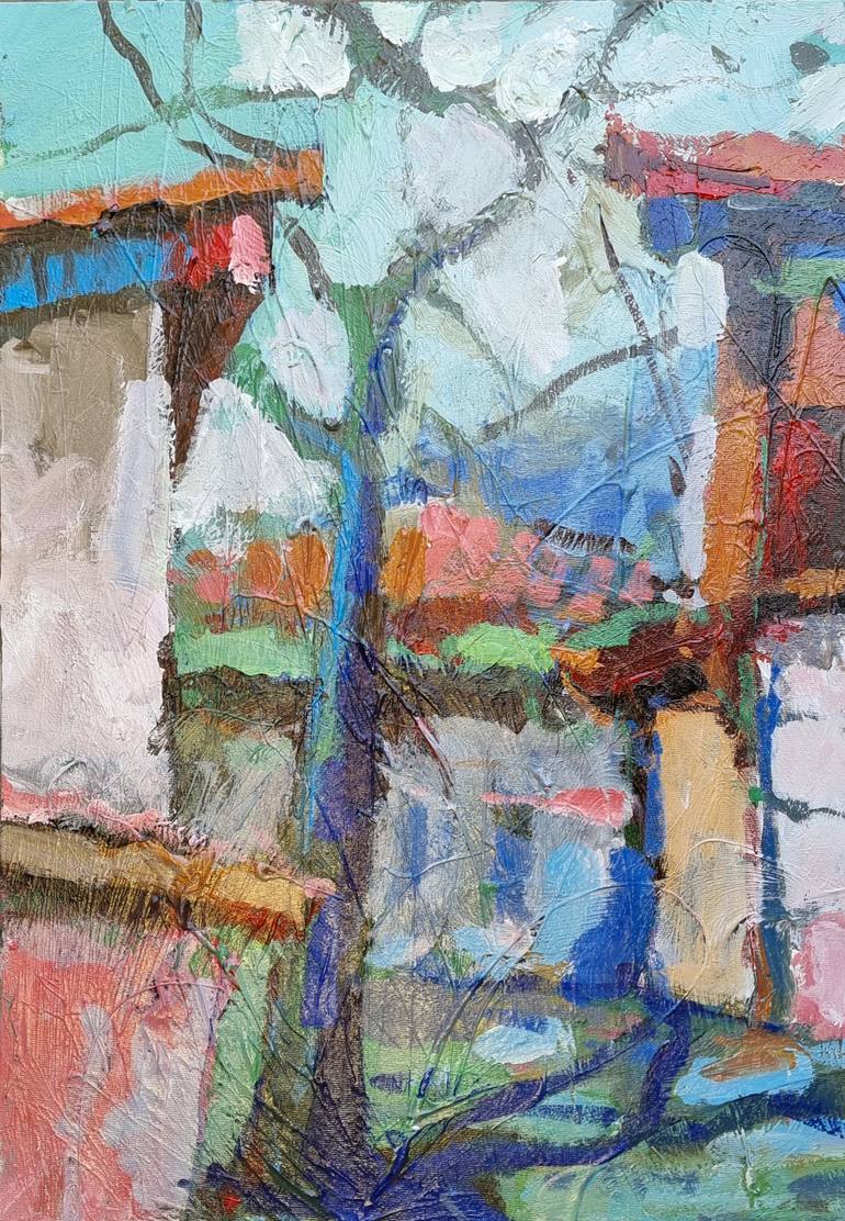 Original Impressionism Rural Life Painting by Narinart Armgallery
