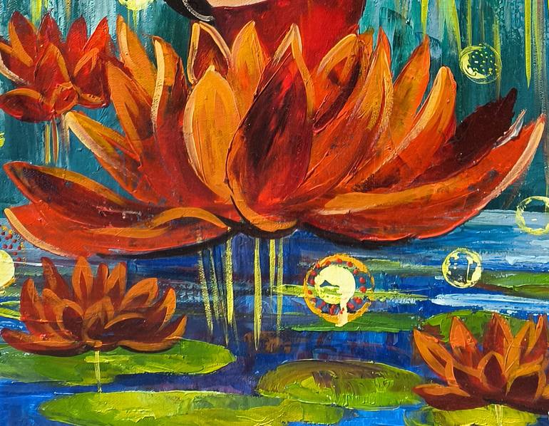 Original Impressionism Floral Painting by Narinart Armgallery