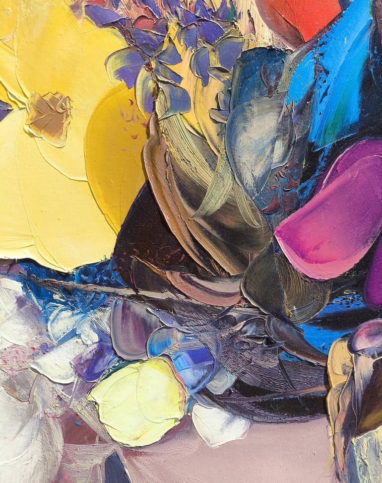 Original Abstract Floral Painting by Narinart Armgallery