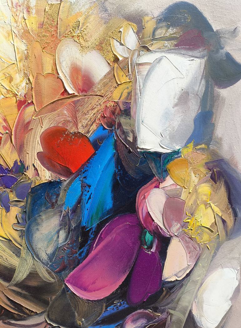 Original Abstract Floral Painting by Narinart Armgallery