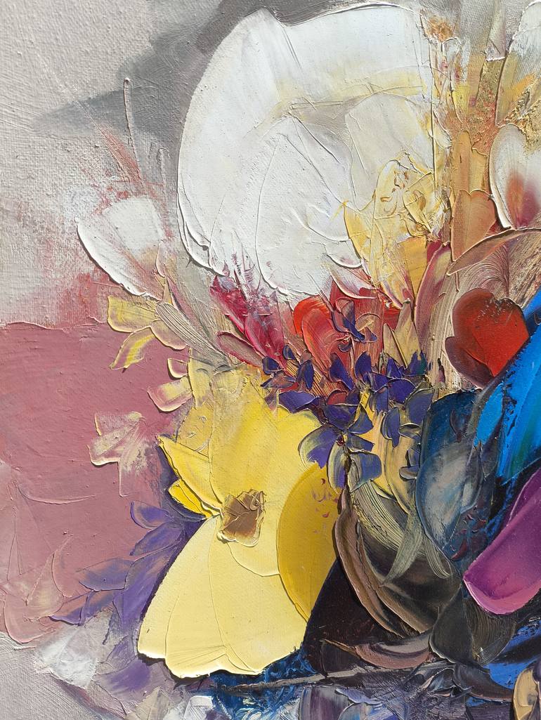 Original Abstract Floral Painting by Narinart Armgallery