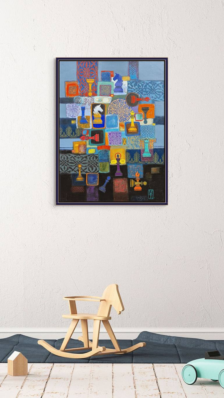 Original Abstract Sports Painting by Narinart Armgallery