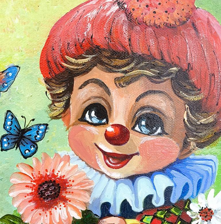Original Impressionism Children Painting by Narinart Armgallery