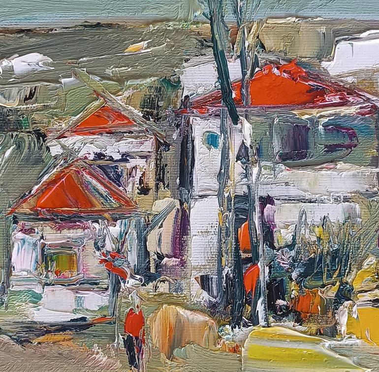 Original Impressionism Rural Life Painting by Narinart Armgallery