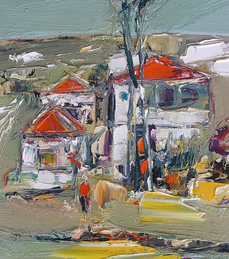 Original Impressionism Rural Life Painting by Narinart Armgallery