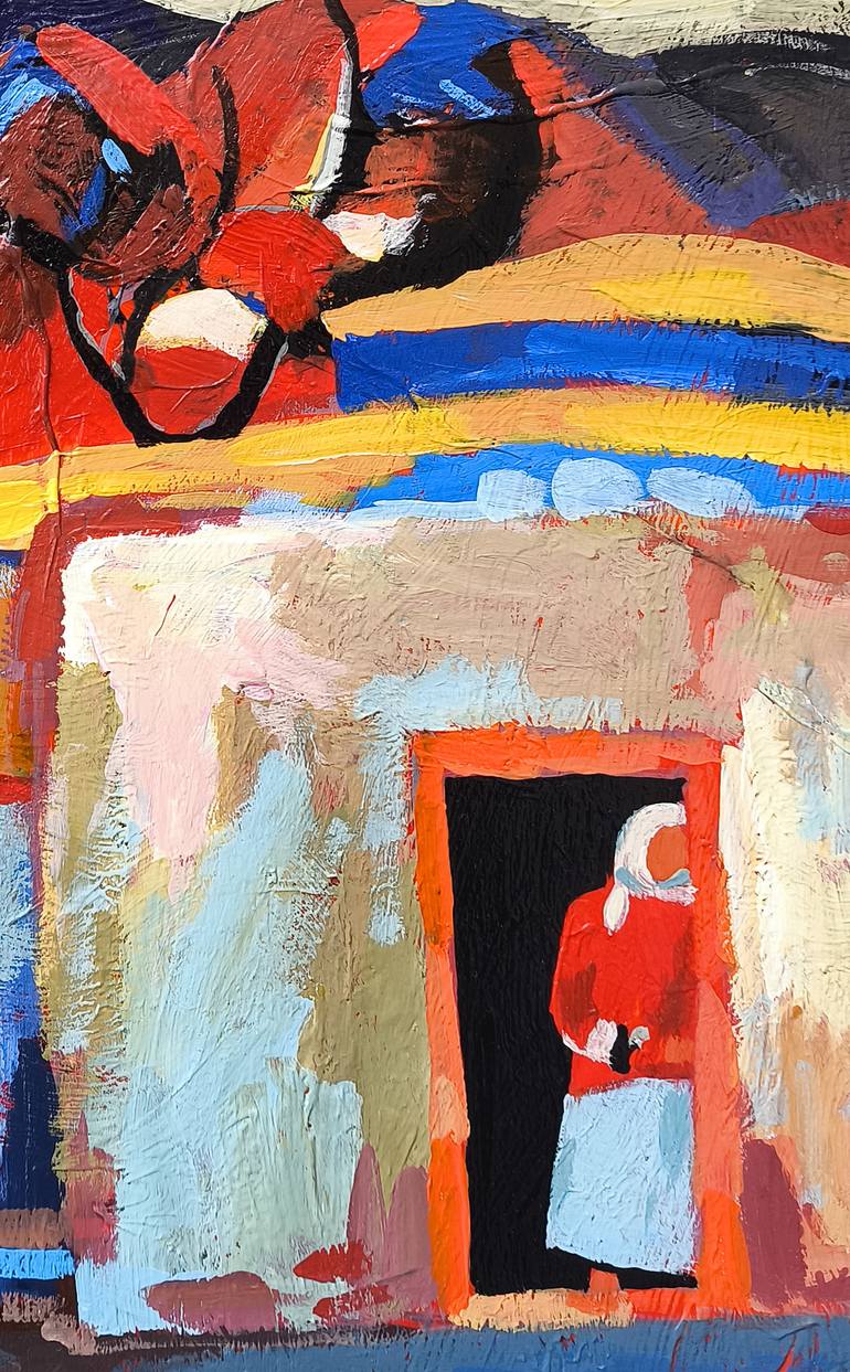 Original Abstract Rural Life Painting by Narinart Armgallery