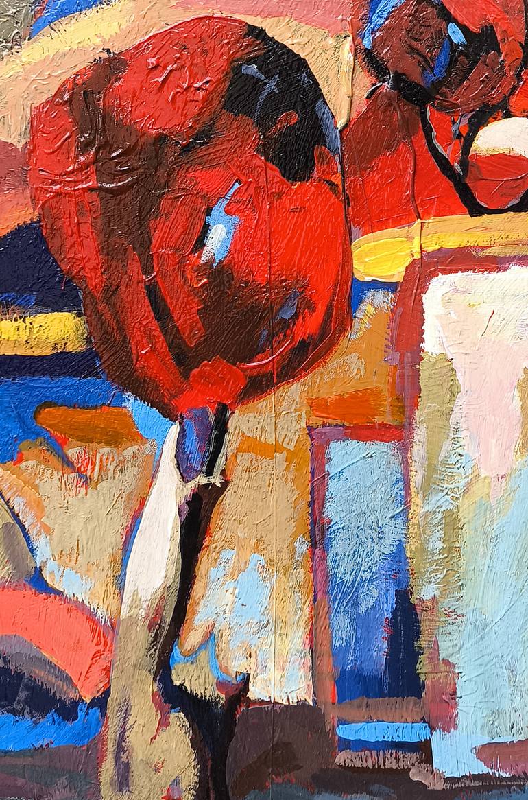 Original Abstract Rural Life Painting by Narinart Armgallery