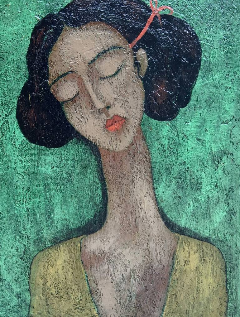 Original Impressionism Women Painting by Narinart Armgallery