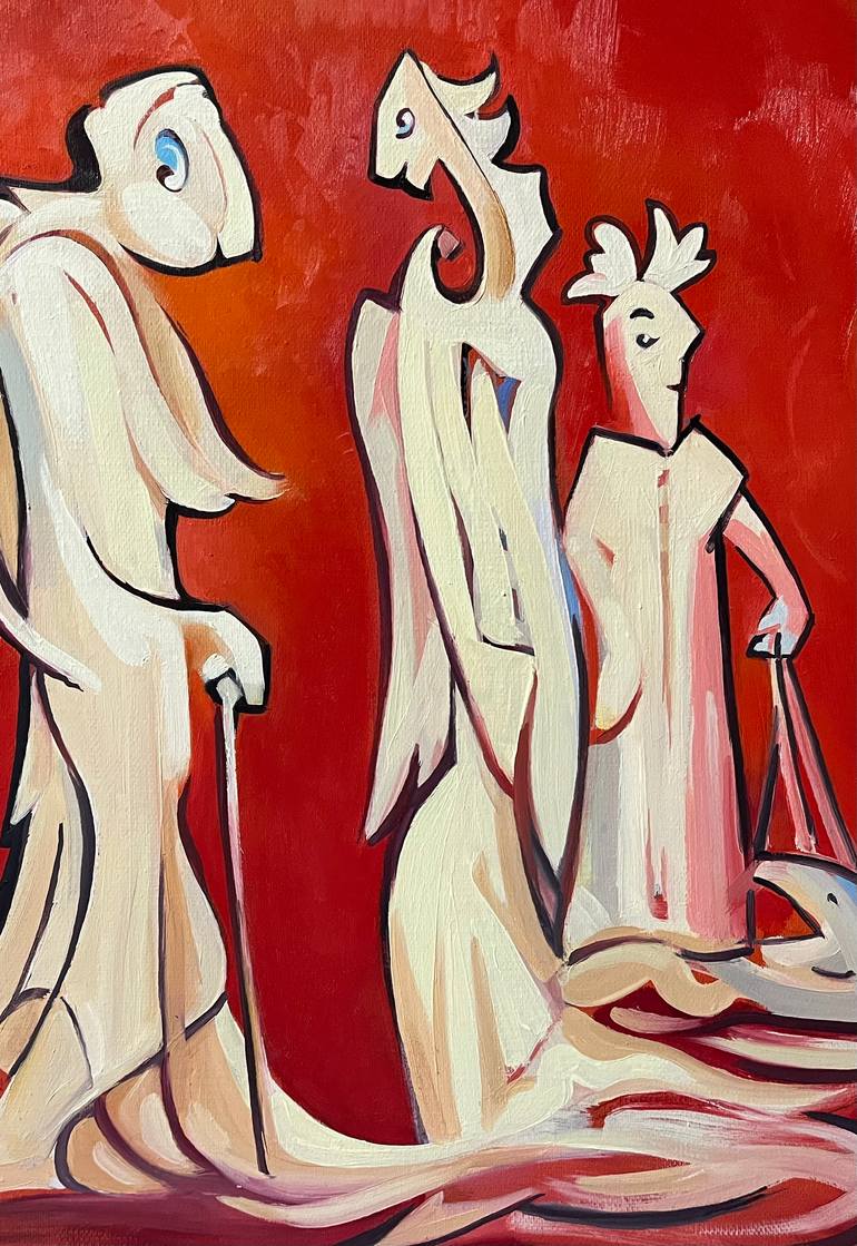 Original Abstract Classical Mythology Painting by Narinart Armgallery