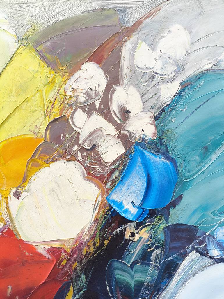 Original Abstract Floral Painting by Narinart Armgallery