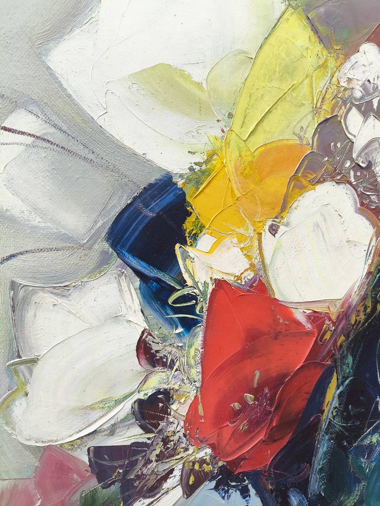 Original Abstract Floral Painting by Narinart Armgallery