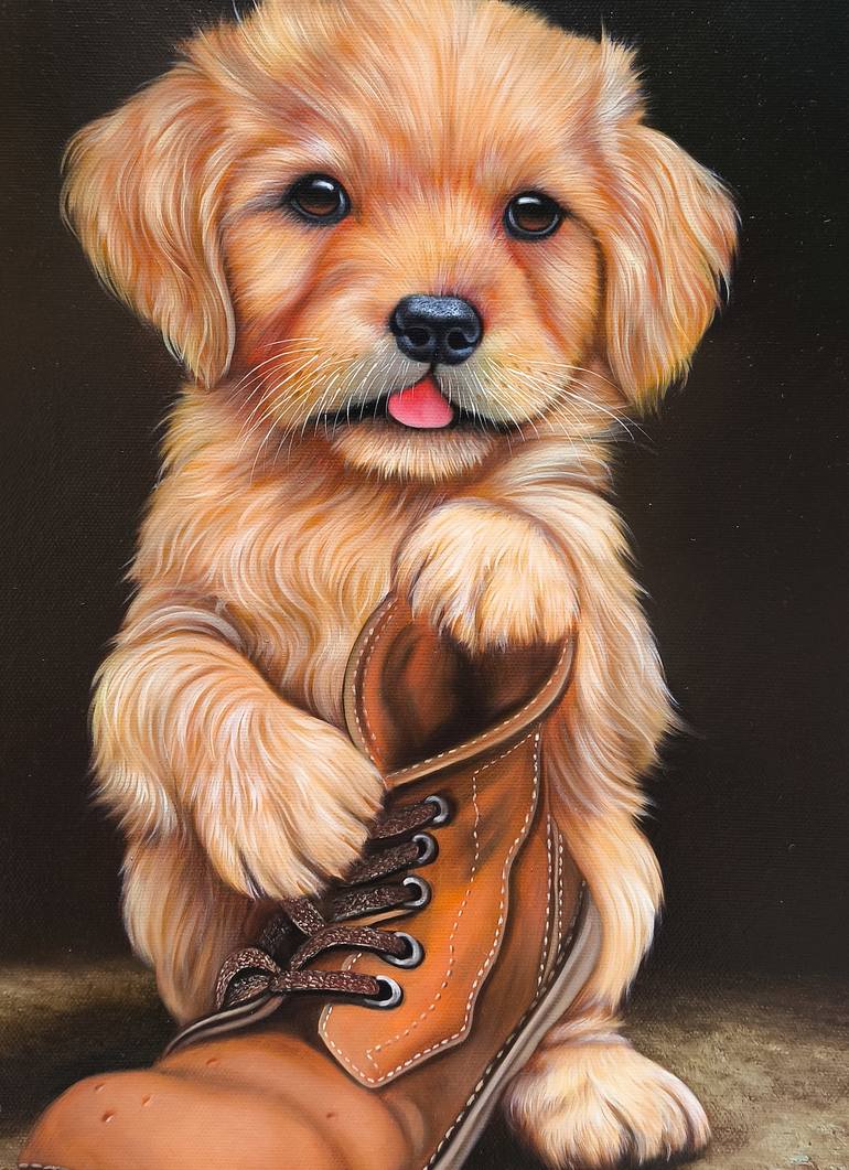 Original Photorealism Animal Painting by Narinart Armgallery