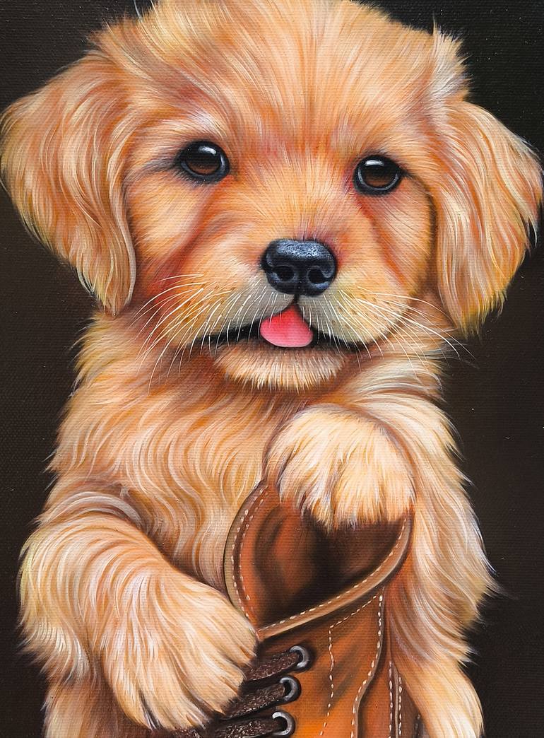 Original Photorealism Animal Painting by Narinart Armgallery