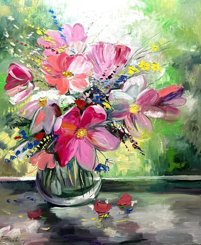 Original Impressionism Floral Paintings by Narinart Armgallery