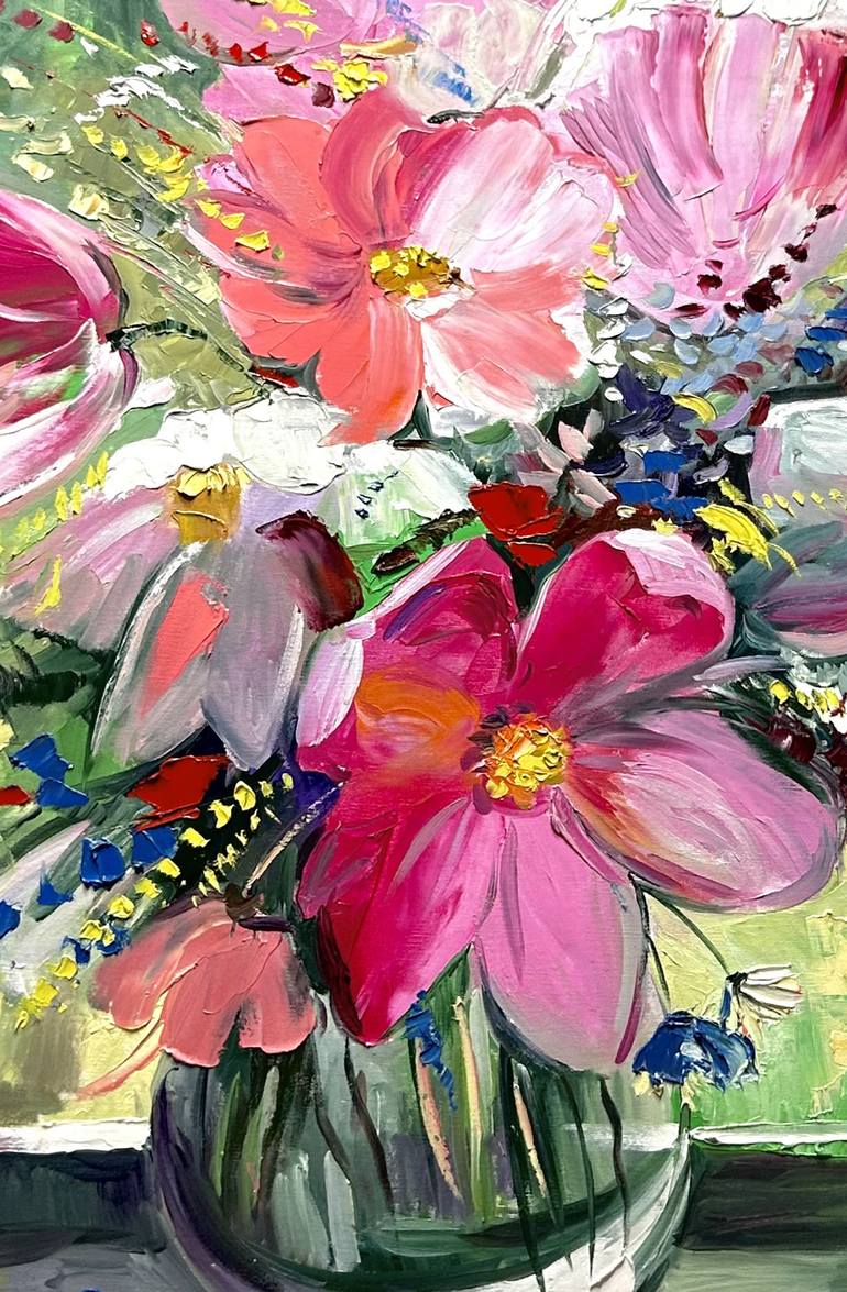 Original Impressionism Floral Painting by Narinart Armgallery