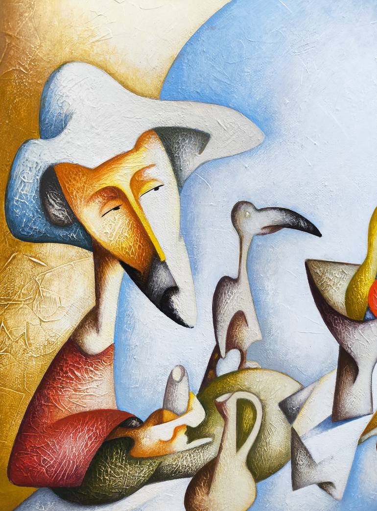 Original Abstract People Painting by Narinart Armgallery