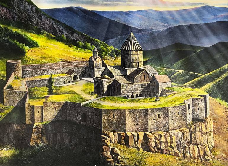 Original Realism Architecture Painting by Narinart Armgallery