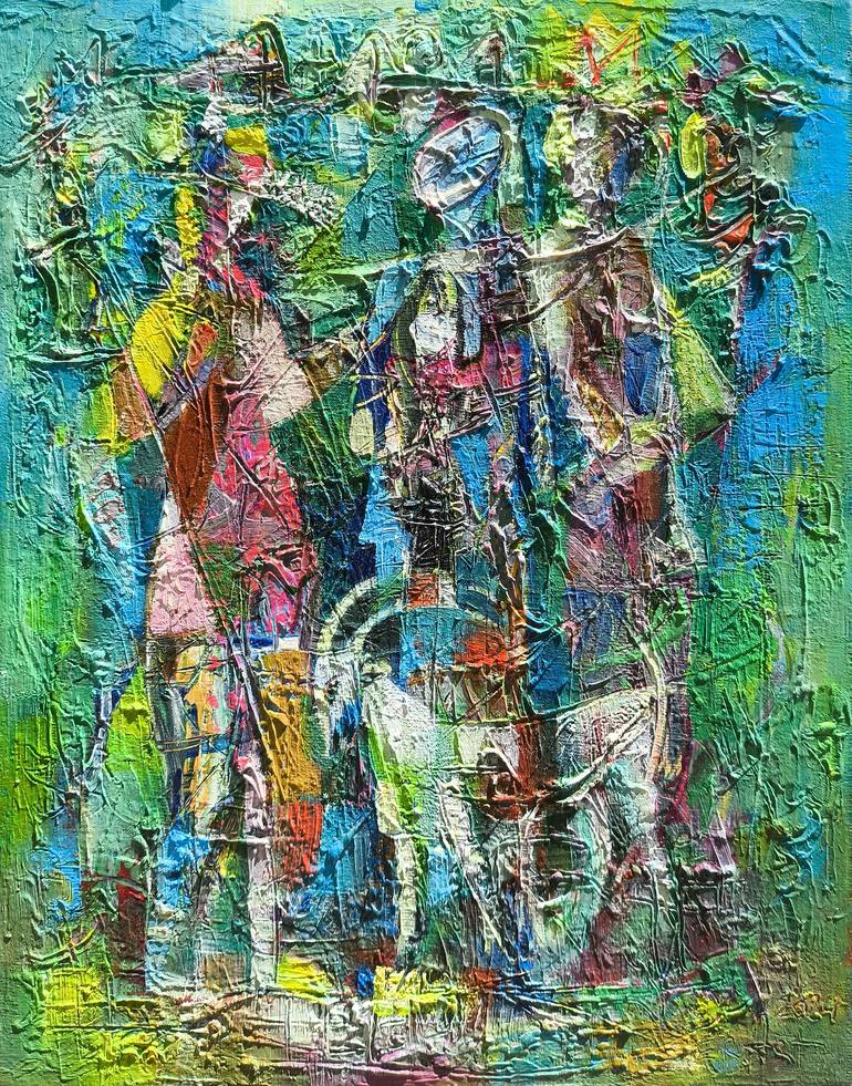 Original Abstract People Paintings by Narinart Armgallery