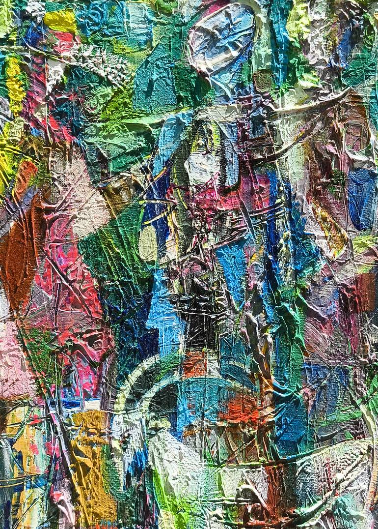 Original Abstract People Painting by Narinart Armgallery