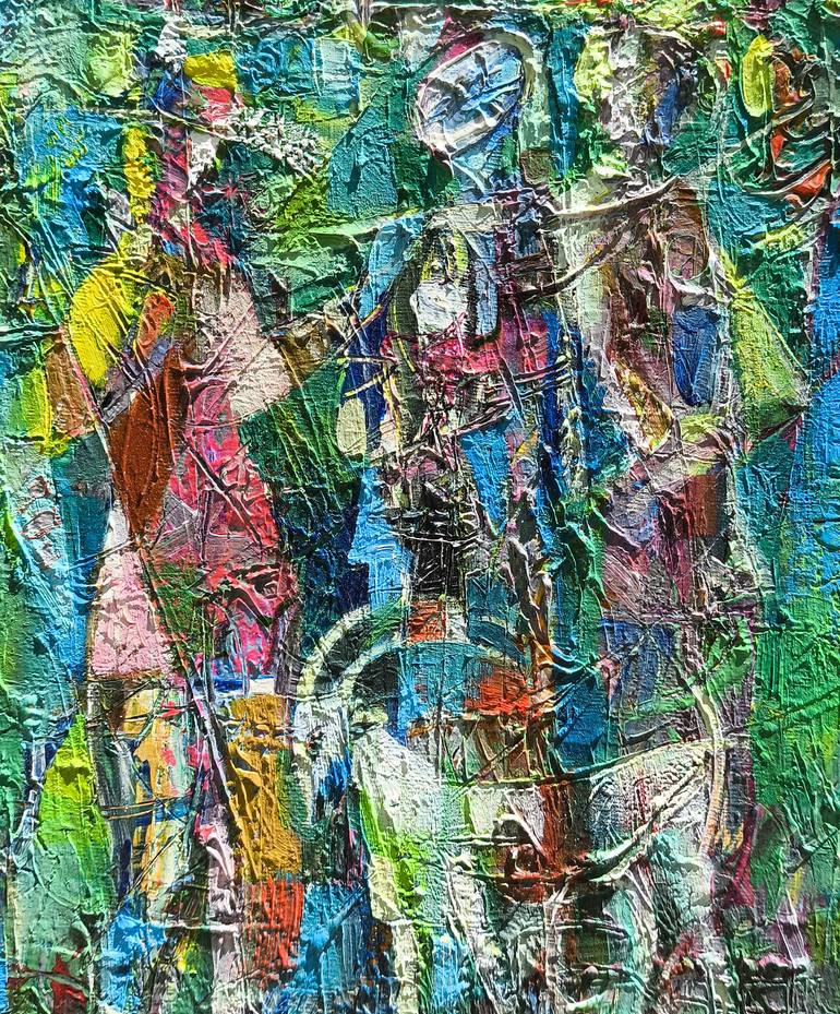 Original Abstract People Painting by Narinart Armgallery