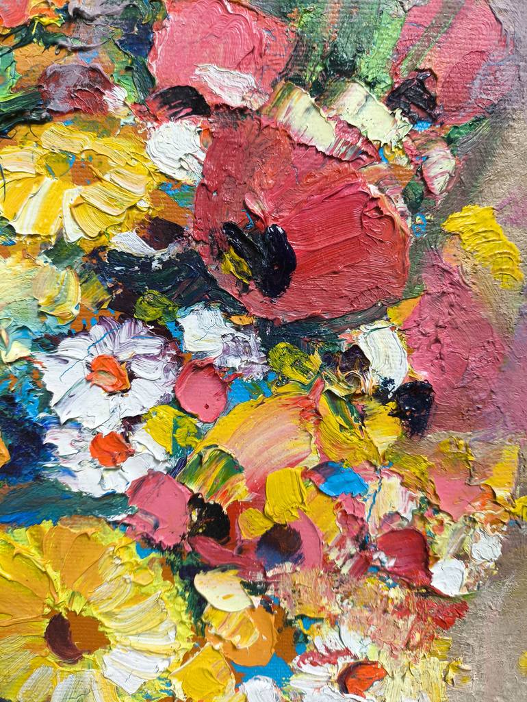 Original Abstract Floral Painting by Narinart Armgallery