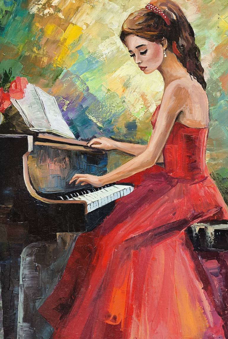 Original Impressionism Music Painting by Narinart Armgallery