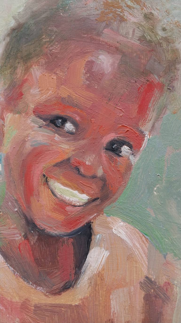 Original Impressionism Children Painting by Narinart Armgallery