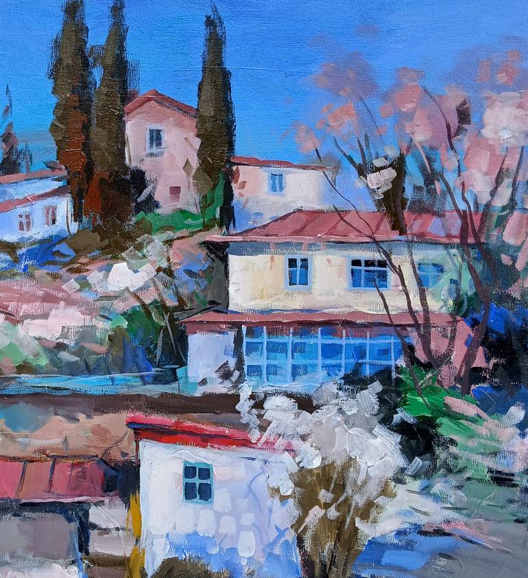 Original Impressionism Rural Life Painting by Narinart Armgallery