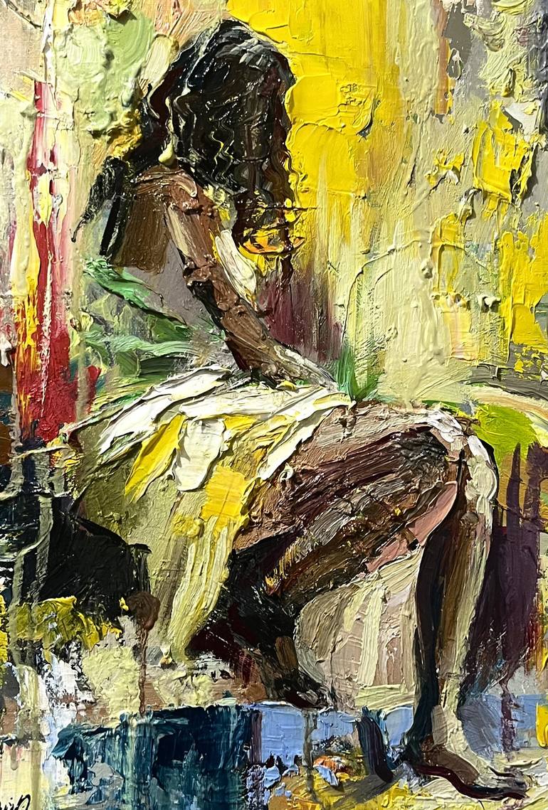 Original Impressionism Women Painting by Narinart Armgallery