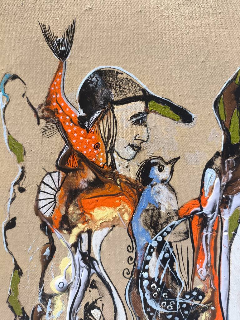 Original Abstract Classical Mythology Painting by Narinart Armgallery