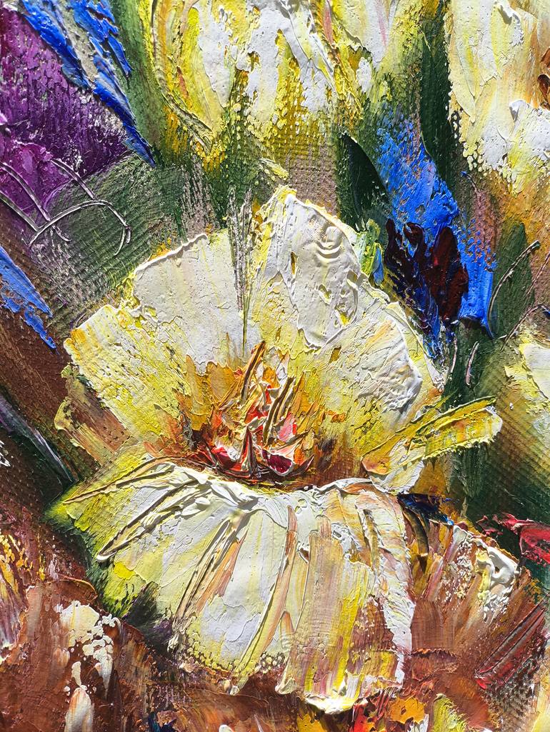 Original Abstract Floral Painting by Narinart Armgallery