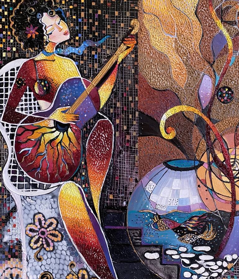 Original Abstract Music Painting by Narinart Armgallery