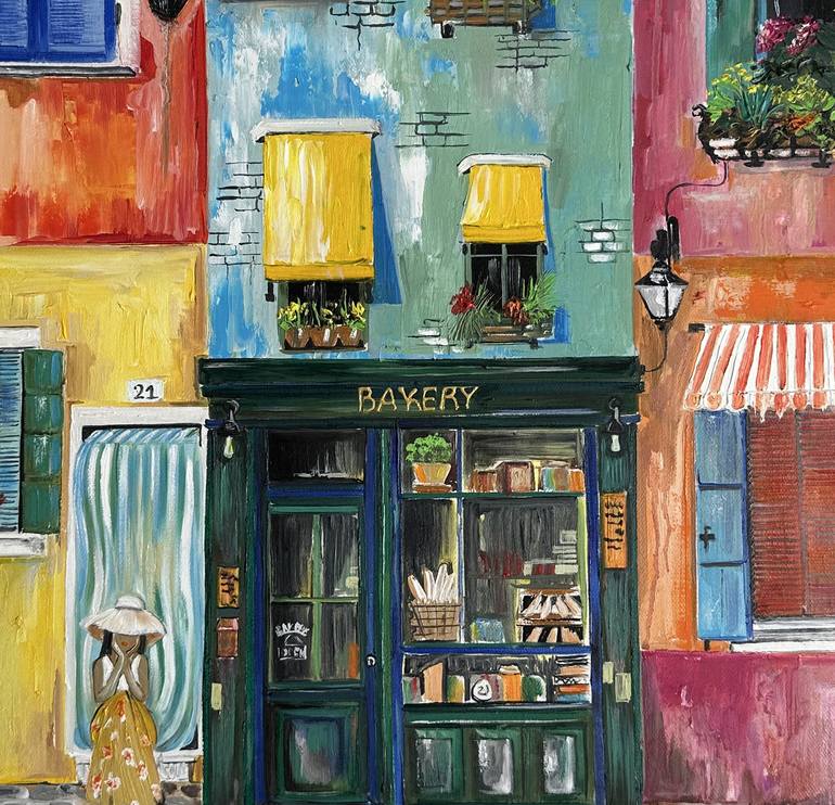 Original Impressionism Architecture Painting by Narinart Armgallery