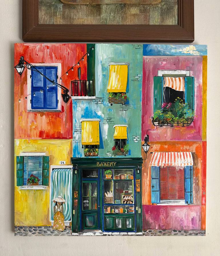 Original Impressionism Architecture Painting by Narinart Armgallery