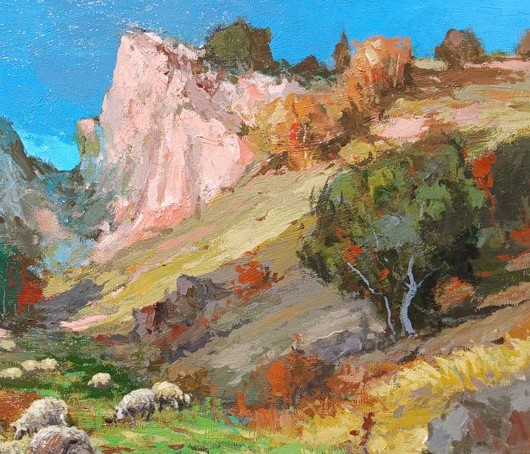 Original Impressionism Rural Life Painting by Narinart Armgallery