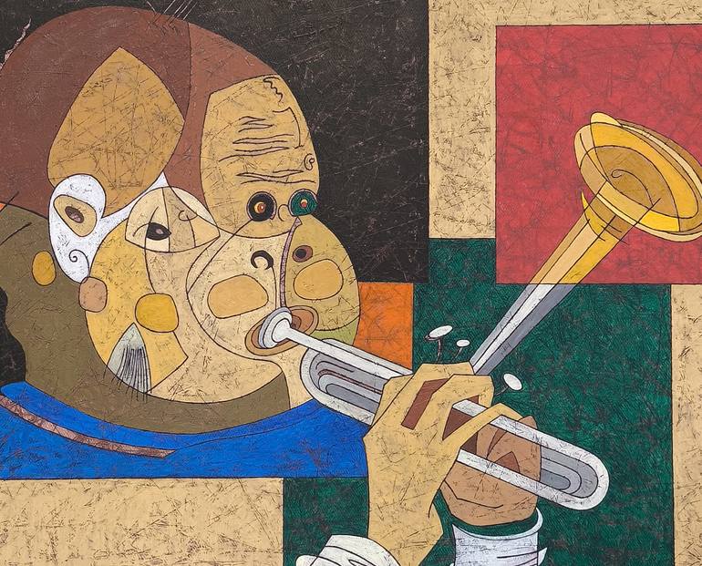 Original Abstract Music Painting by Narinart Armgallery