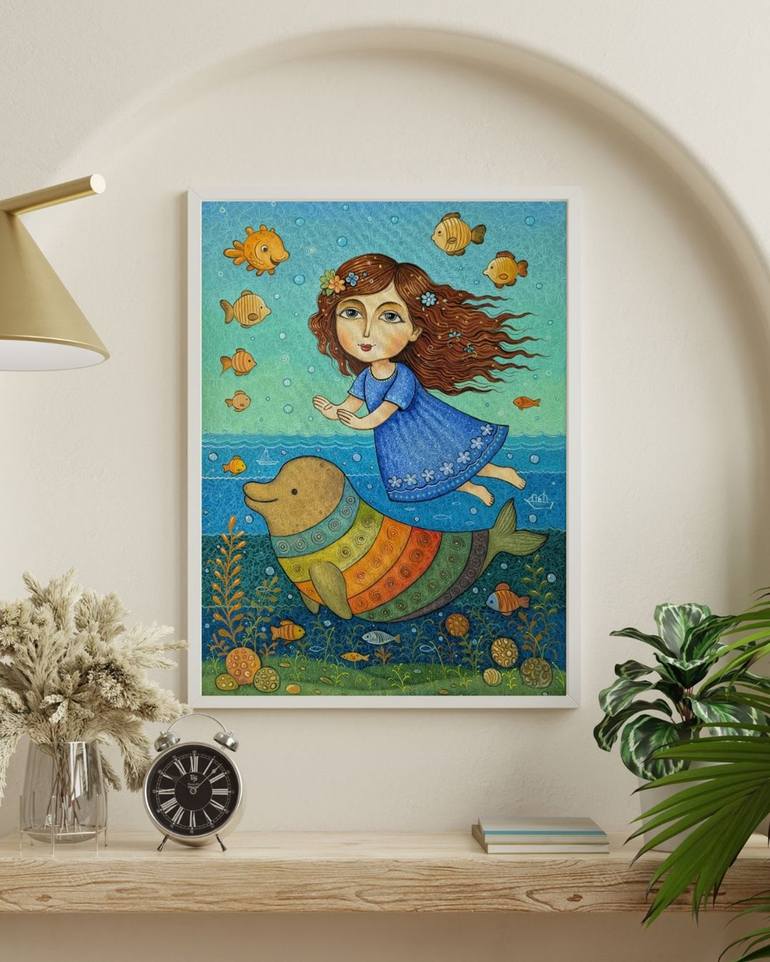 Original Modern Fantasy Painting by Narinart Armgallery