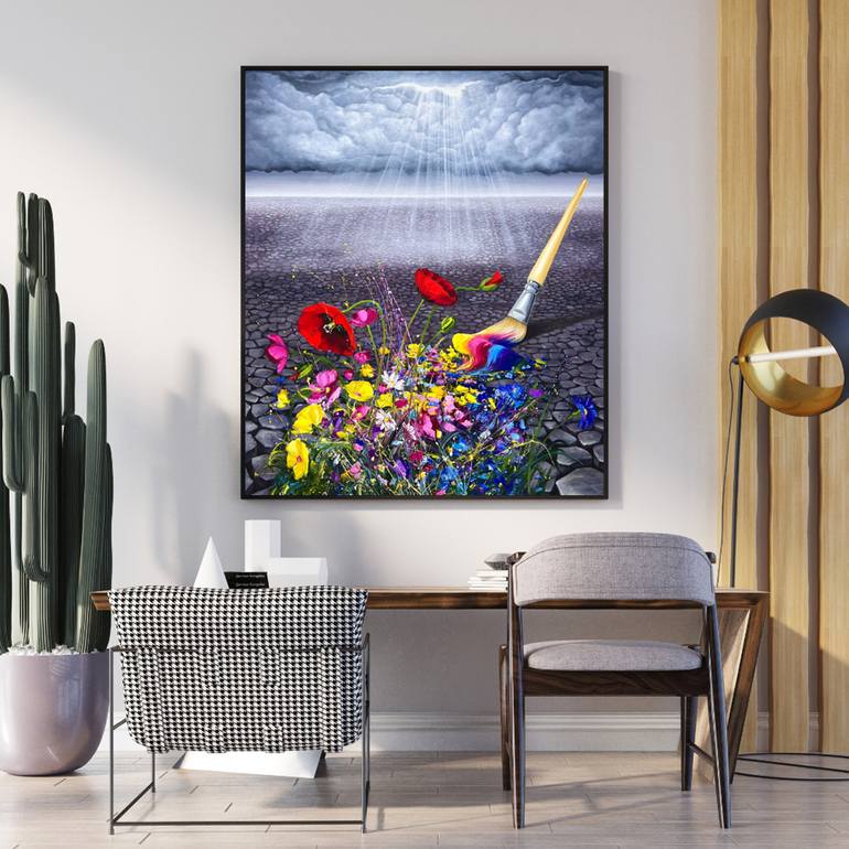Original Modern Floral Painting by Narinart Armgallery