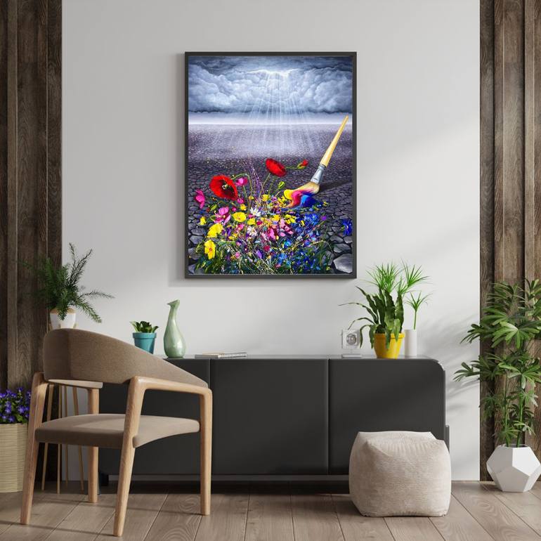 Original Modern Floral Painting by Narinart Armgallery