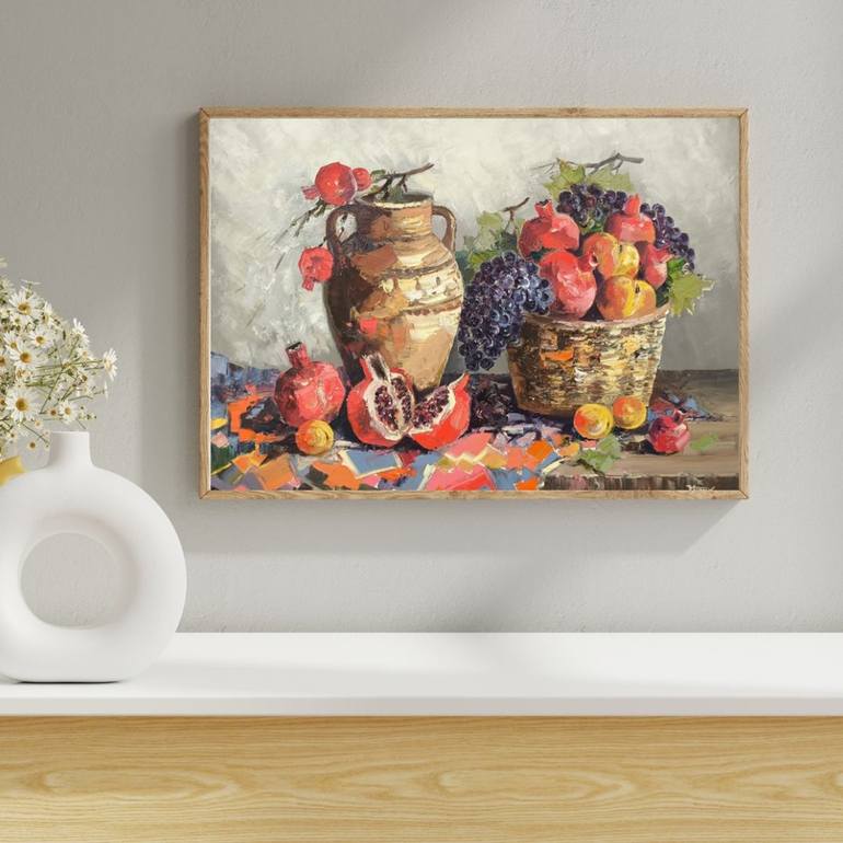 Original Impressionism Still Life Painting by Narinart Armgallery