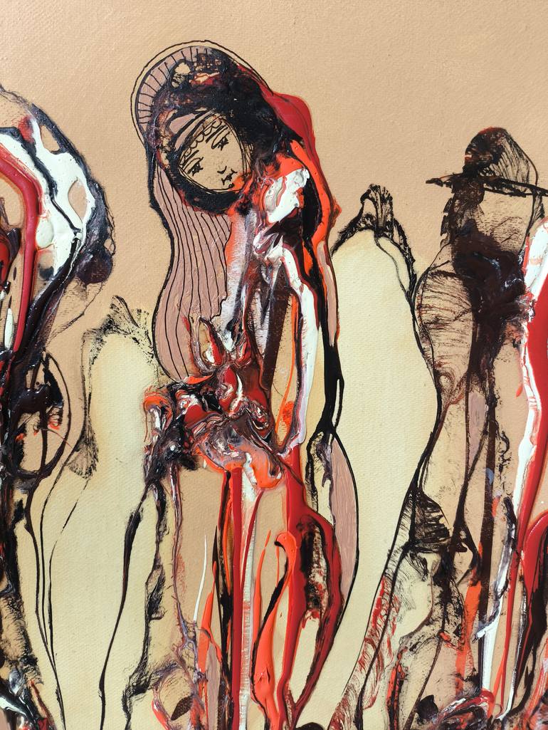Original Abstract Classical Mythology Painting by Narinart Armgallery