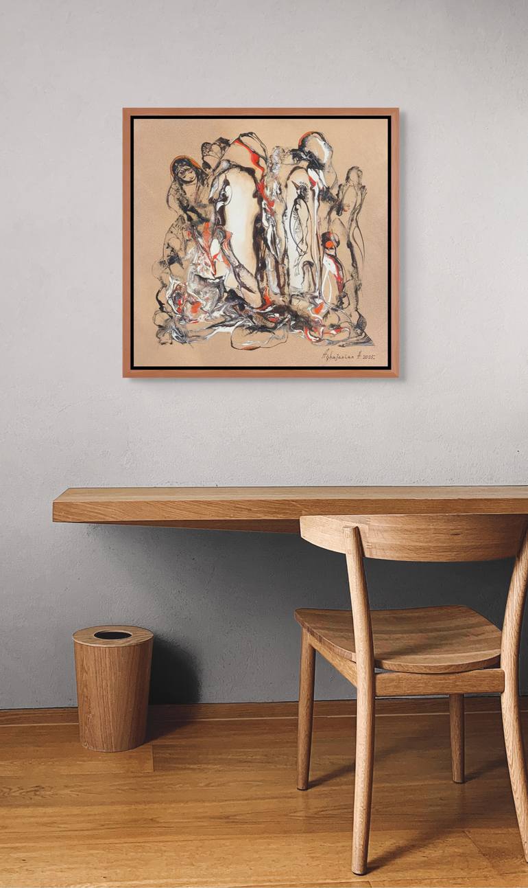 Original Abstract People Painting by Narinart Armgallery