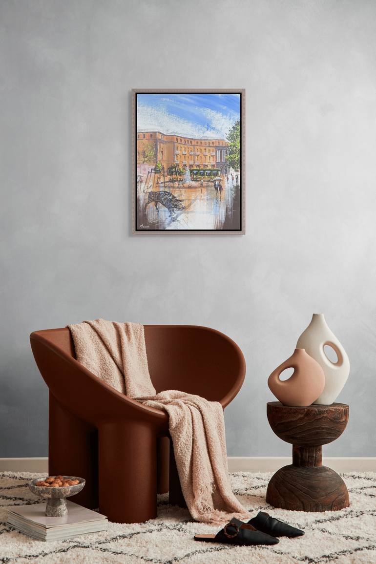 Original Impressionism Architecture Painting by Narinart Armgallery