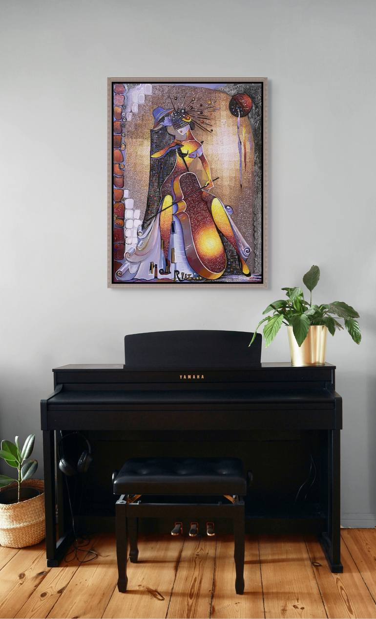 Original Abstract Expressionism Music Painting by Narinart Armgallery